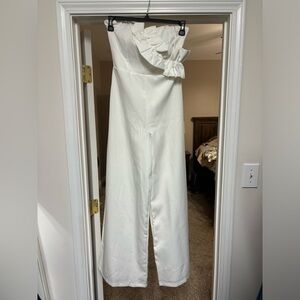 Cream/white jumpsuit